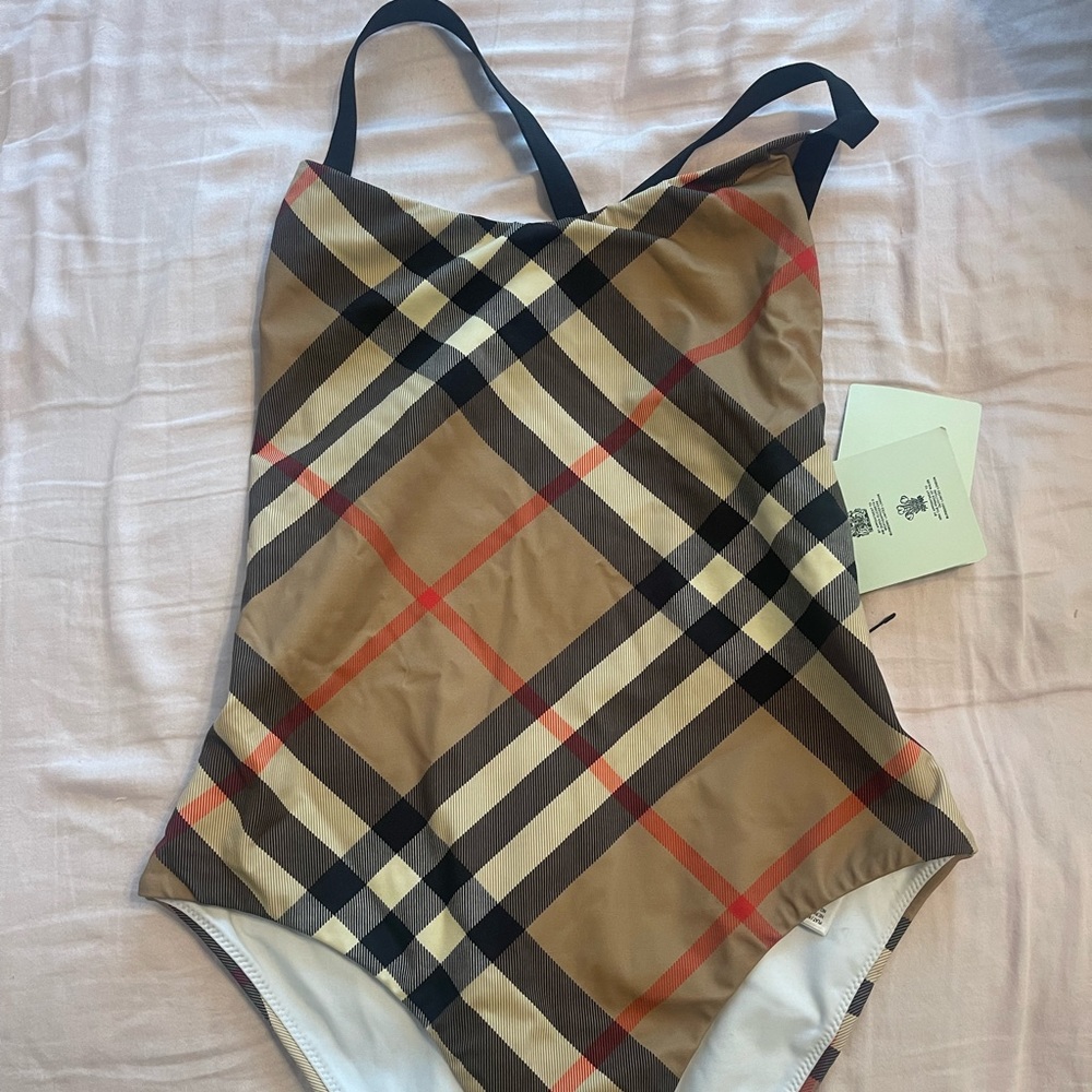 Burberry print swimsuit- authentic